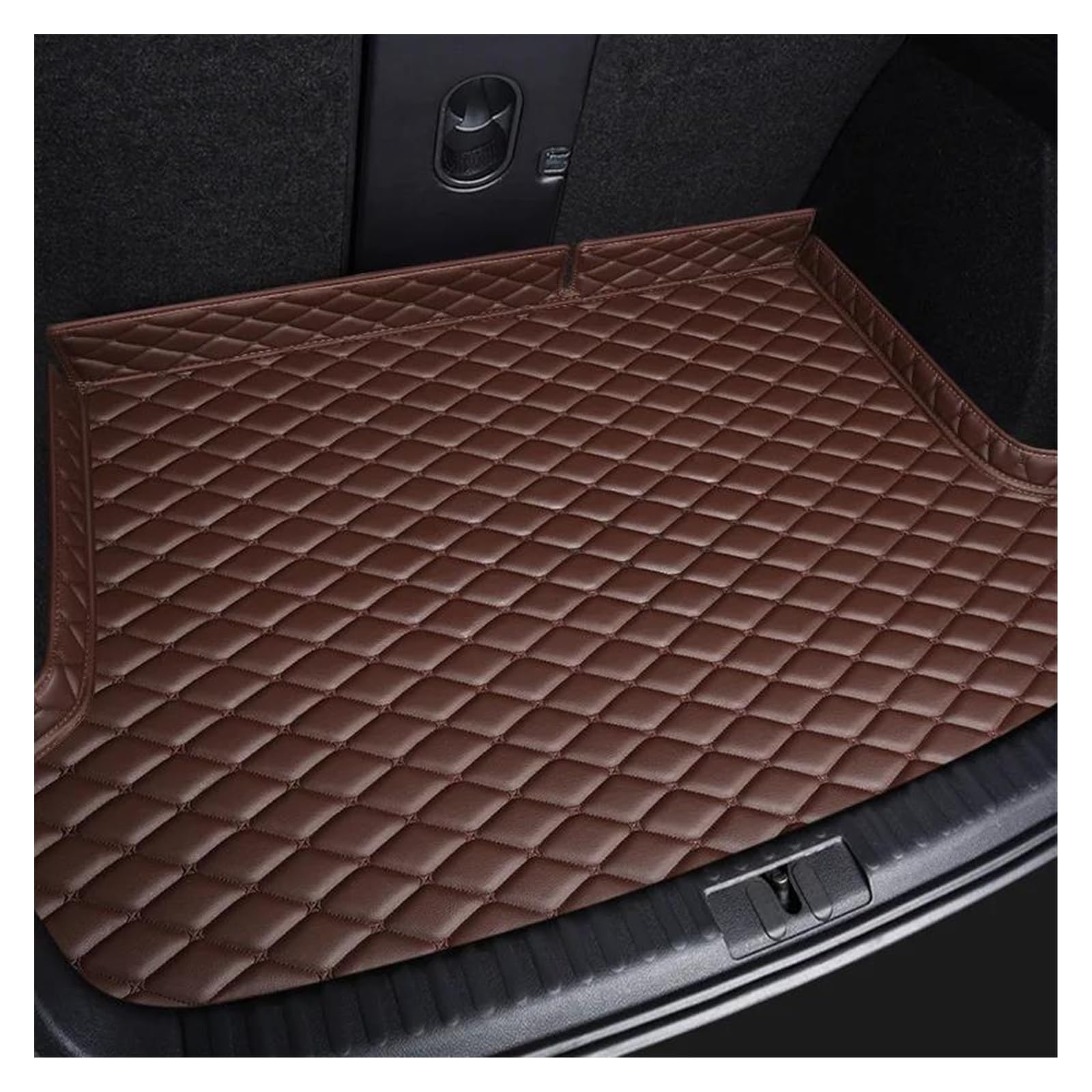 Kofferraumwanne Kofferraummatte Für E90 3er E90 2004-2013 Autozubehör Innendetails Teppich Leder Maßgeschneiderte Kofferraummatte(Coffee) von KUVIEZ