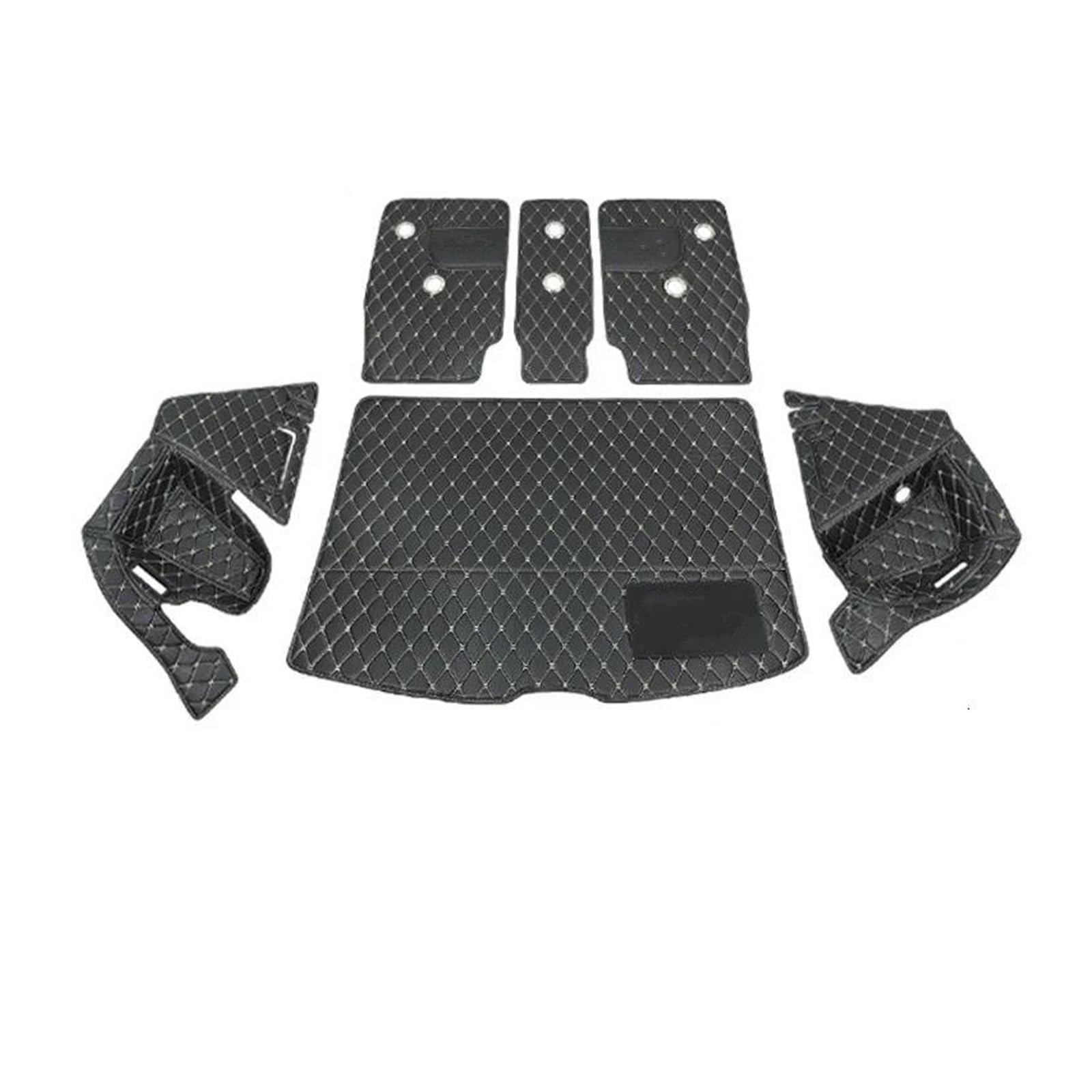 Kofferraumwanne Kofferraummatte Für Für Mini Für Cooper S F60 Für Clubman Auto-Kofferraummatte Zubehör Komplett Eingewickeltes Schutzpolster Auto-Styling(A Black 1set) von KUVIEZ