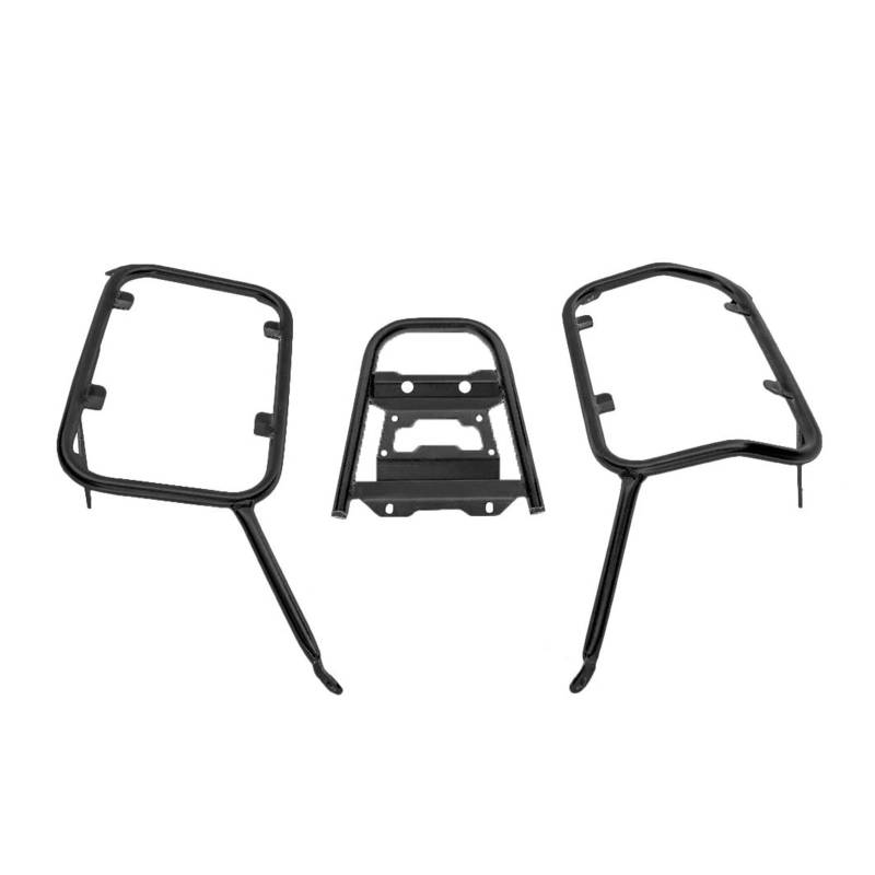 Motorrad Gepäckträger Motorrad-Heckgepäck Für G310GS G310 G 310 GS 2017-2024 2023 Motorrad Gepäck Pannier Rack Top Fall Hinten Träger Regal Unterstützung Halter Halterung(BK One Set) von KUVIEZ