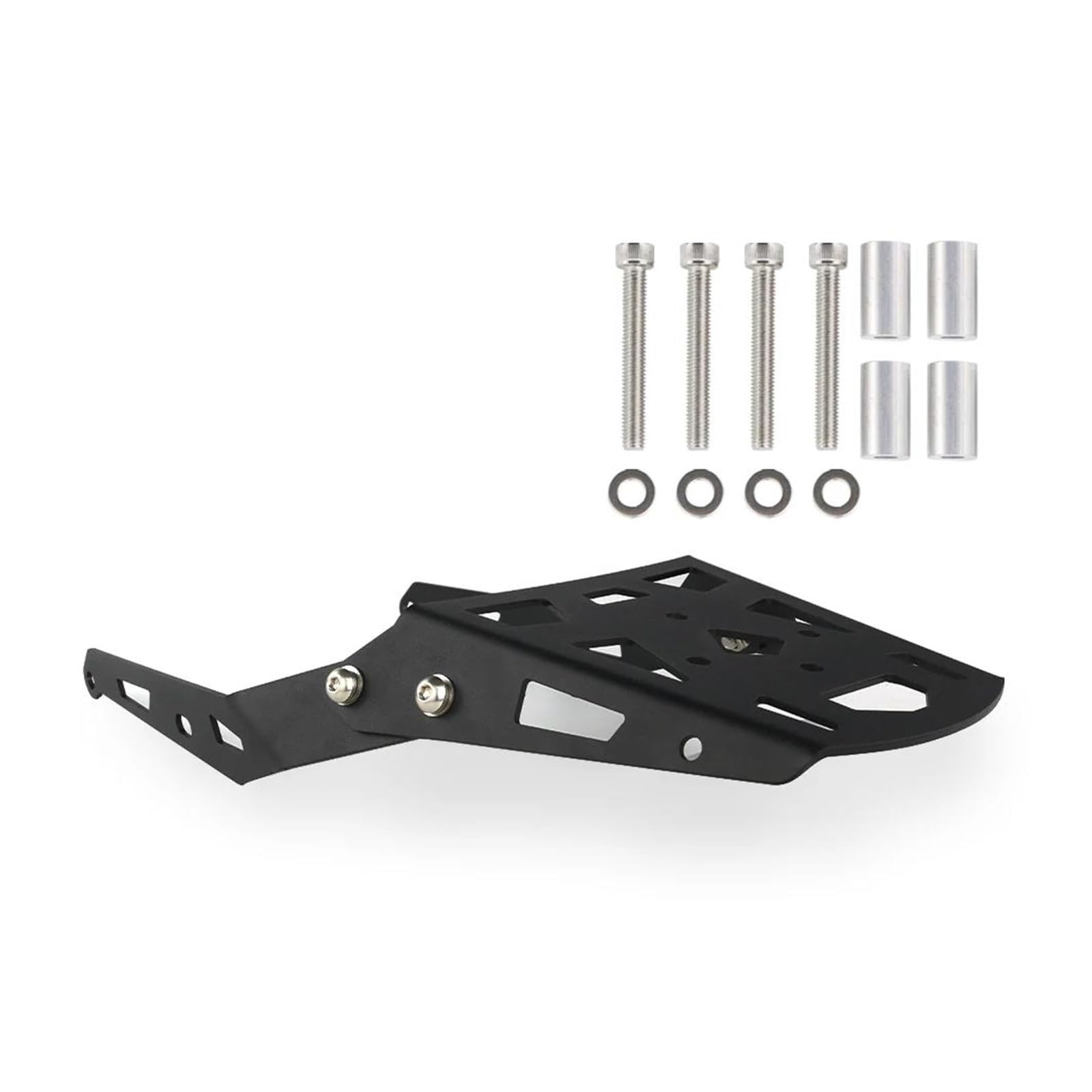 Motorrad Gepäckträger Motorrad-Heckgepäck Für Grom 125 Für Msx125 2022 2023 2024 Für MSX 125 Hinten Gepäck Rack Verlängerung Motorrad Gepäck Halter Halterung Aluminium(Schwarz) von KUVIEZ