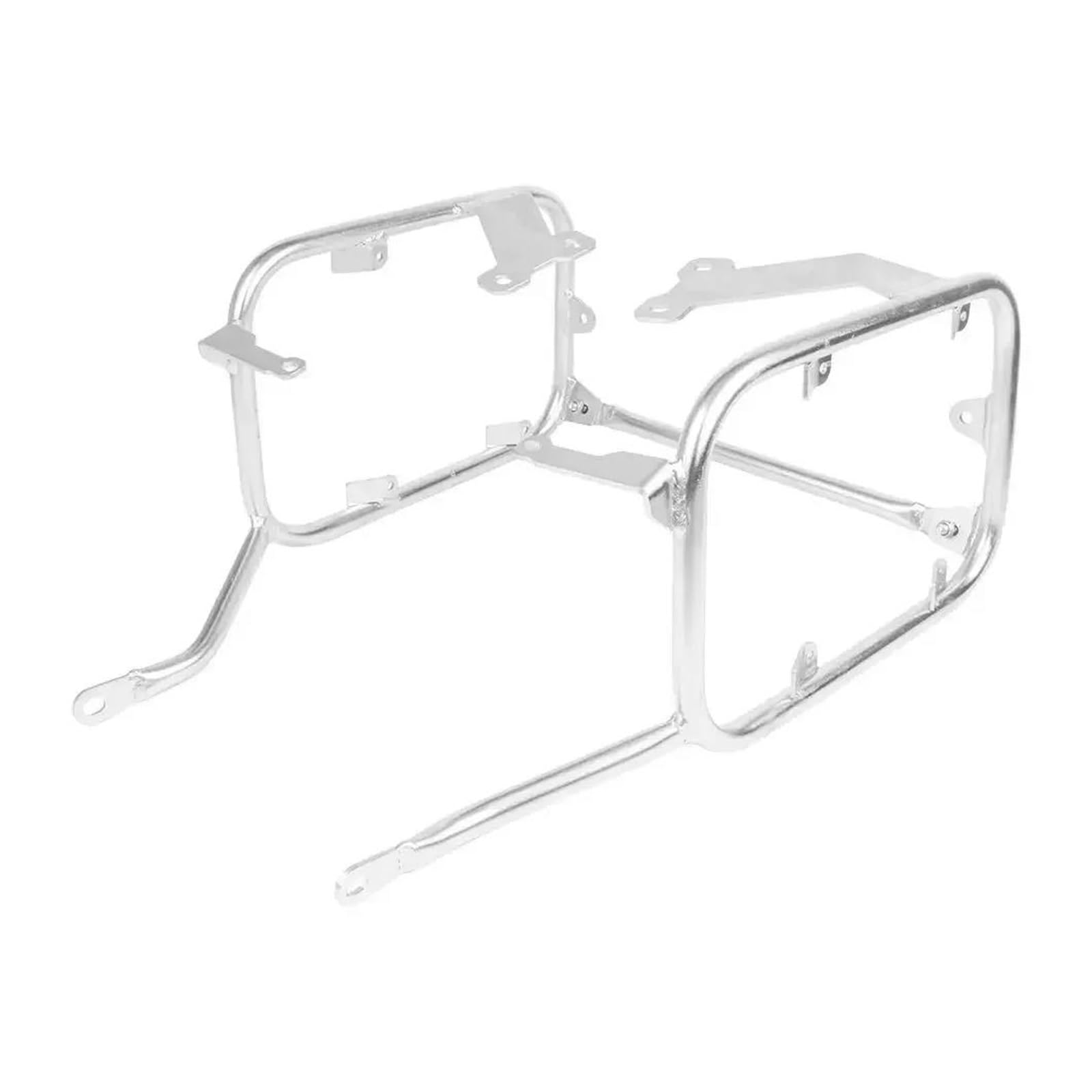 Motorrad Gepäckträger Motorrad-Heckgepäck Für NX400 NX 400 2023-2024 Motorrad Schwanz Box Sattel Sattel Tasche Edelstahl Halterung Top Case Packtaschen Gepäck Rack(Silver Pannier Rack) von KUVIEZ