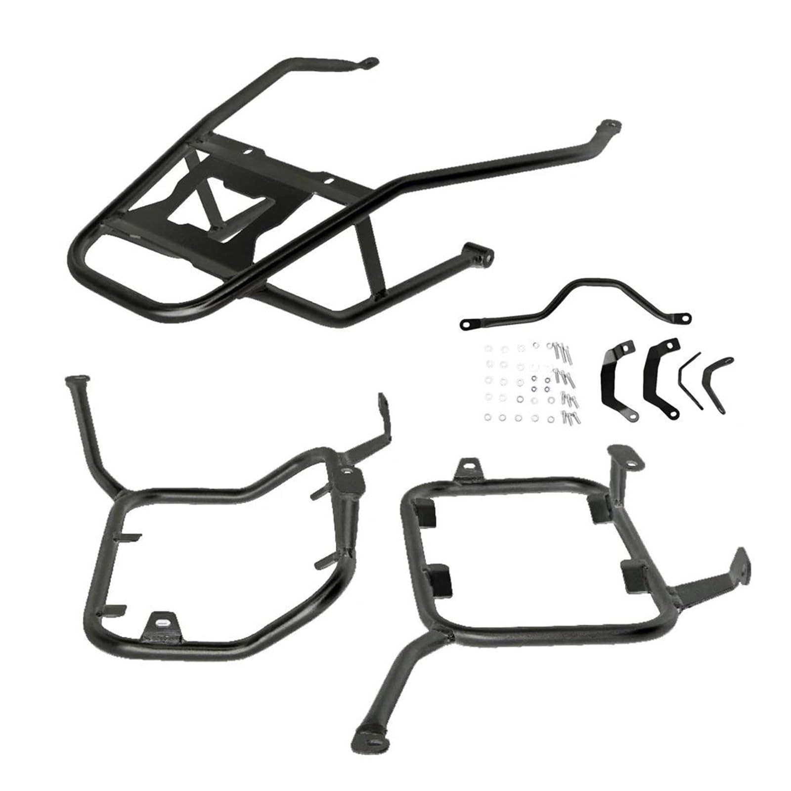 Motorrad Gepäckträger Motorrad-Heckgepäck Für X-ADV750 Für XADV 750 XADV750 2017 2018 2019 2020 Seite Satteltasche Rack Gepäck Top Box Halterung Unterstützung Motorrad Packtaschen Rack(One Set BK) von KUVIEZ