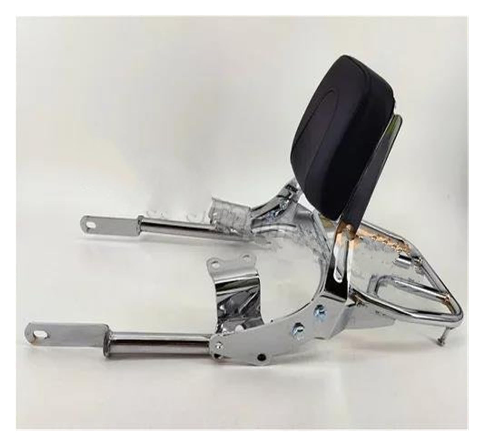 Motorrad Gepäckträger Motorrad-Heckgepäck Hinten Beifahrer Rückenlehne Sissy Bar Mit Gepäckträger Für Triumph Für Bonneville Für Straße Für Twin/Cup Für Geschwindigkeit Für Twin 900 2016-2024(Chrom) von KUVIEZ