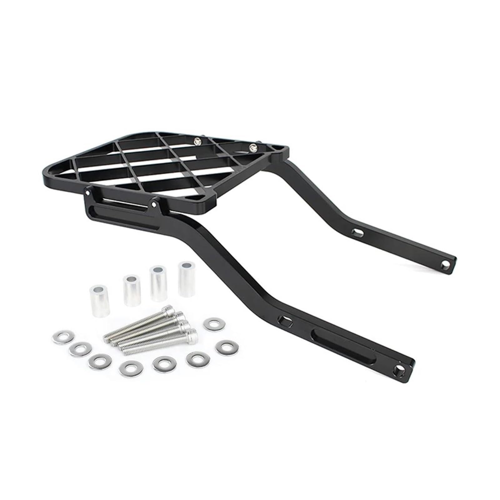 Motorrad Gepäckträger Motorrad-Heckgepäck Motorrad Hinten Gepäck Rack Fracht Lagerung Träger Schwanz Tasche Rack Hinten Unterstützung Regal Für Grom 125 Für MSX125 2022 2023 2024(Schwarz) von KUVIEZ