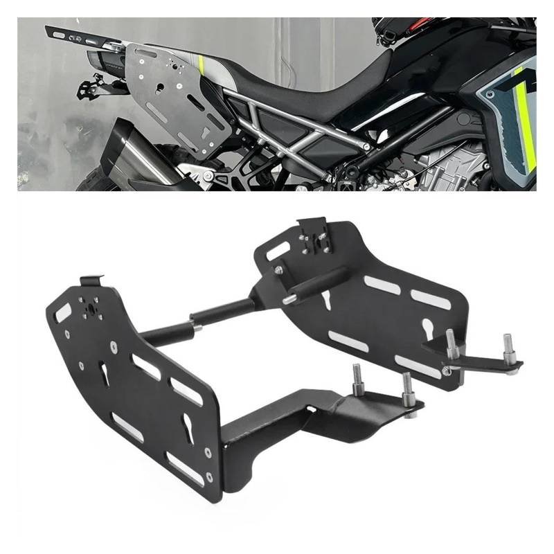 Motorrad Gepäckträger Motorrad-Heckgepäck Motorrad Sattel Gepäck Rack Halterung Für CF Für Moto MT450 Für CFMOTO 450MT 2024 Lagerung Tasche Seite Box Weiche Taschen Pannier(Rack Bracket) von KUVIEZ