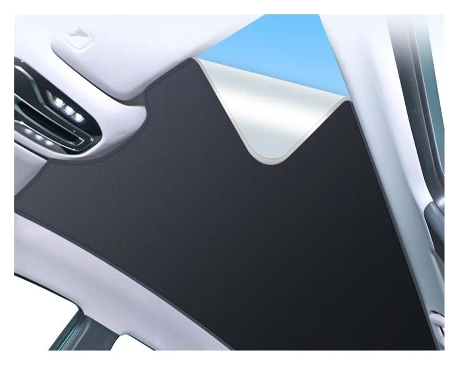 Sonnenblenden Für Citroen C4 Für Grand Für Picasso 2015-2024 Wärmedämmung Dachfensteraufkleber Auto Elektrostatische Adsorption Schiebedach Sonnenschutzabdeckungen Sonnenblende Auto(Black 1pcs) von KUVIEZ