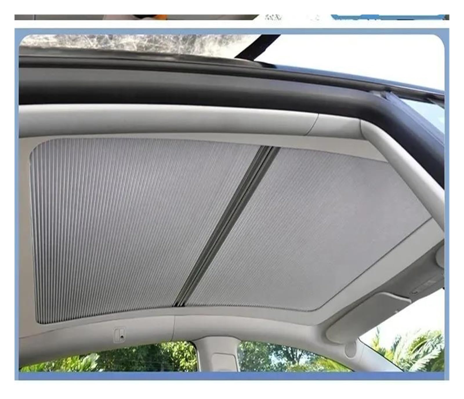 Sonnenblenden Für Tesla Für Modell Y 2023 2024 Für Modely 2023 Magnetischer Schiebedach-Sonnenschutz Versenkbare Sonnenblende Innenautozubehör Sonnenblende Auto von KUVIEZ