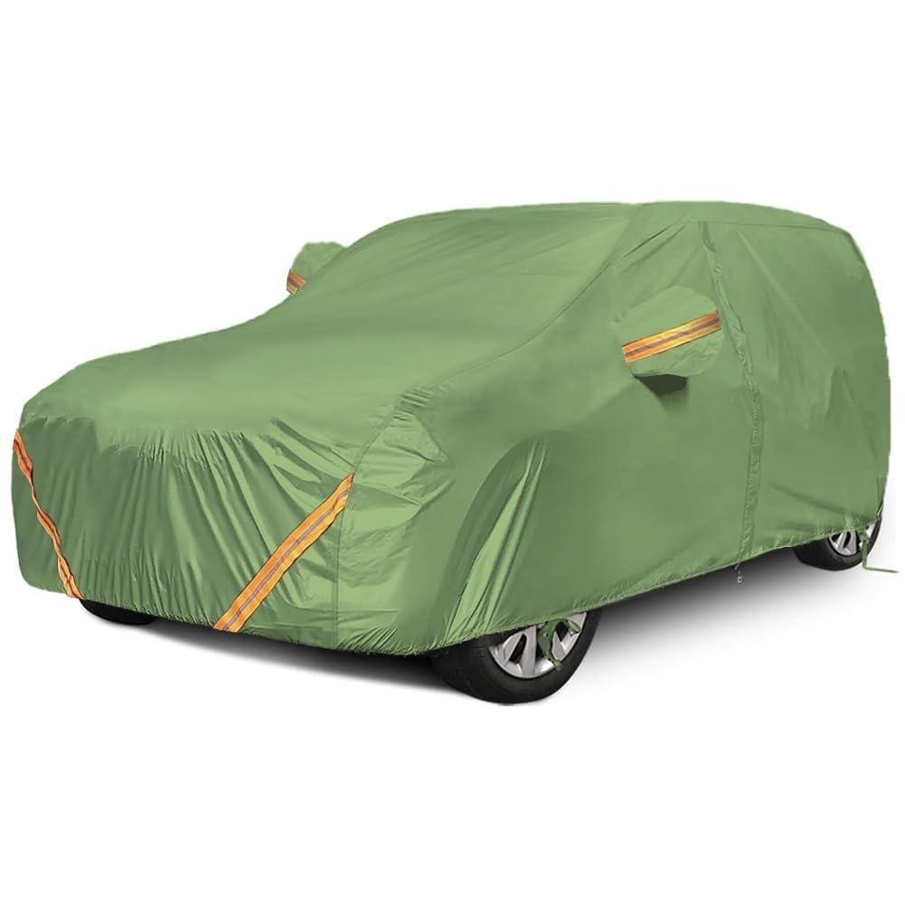 KV-OOGG Autoabdeckung für Dacia Duster 2010-2023, Outdoor Oxford Tuch Volle Abdeckung Regen UV Schutz Staubdicht Winddicht(Green) von KV-OOGG
