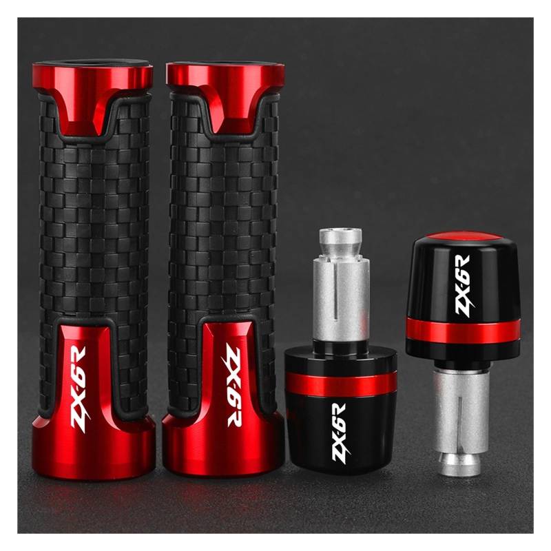 Handgriffe Lenker Motorrad Griff Bar Cap End Plugs Lenker Griffe FÜR Kawasaki ZX6R 2009-2023 2022 2021 2020 2019 2018 2017 Ninja ZX-6R 2024 von KVEVBCFI