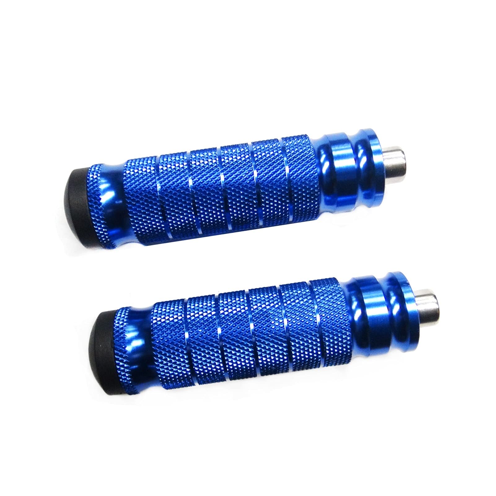 KVKAPLNNTR 1 Paar CNC Aluminium-Motorrad-Gehaltsfederung Fußstütze Fußstütze Fußstifte Pedal Fit for Yamaha Fit modifiziertes Motorrad Pedal(Blue) von KVKAPLNNTR