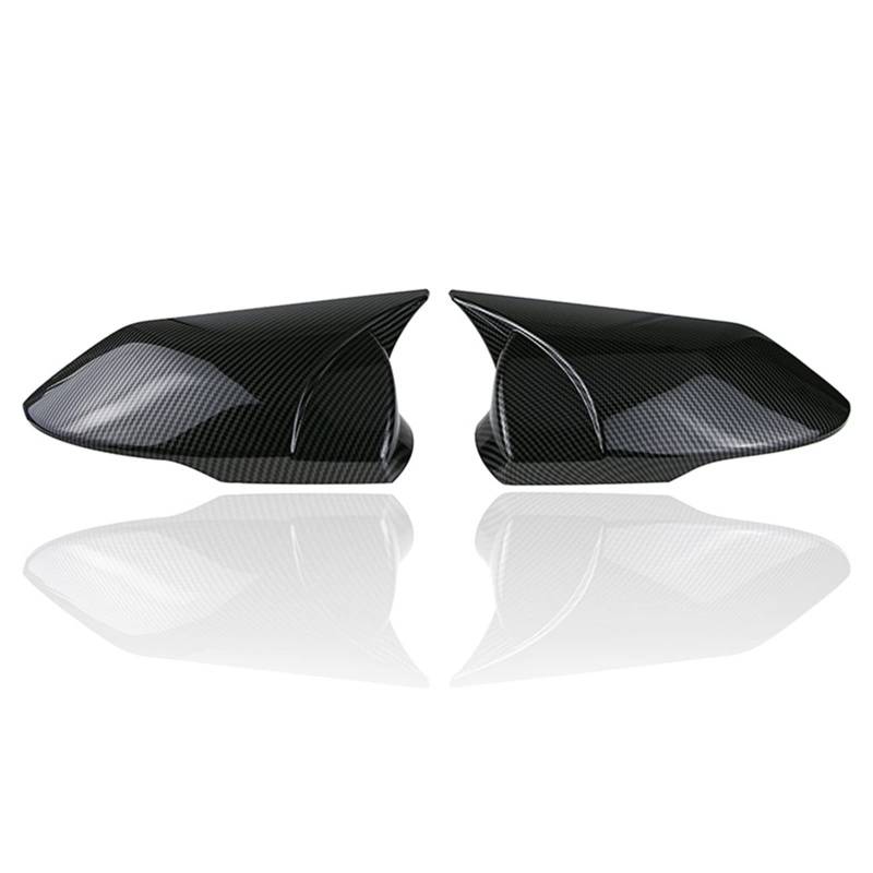 KVKAPLNNTR 2 Stücke Seitentür Rückspiegel Abdeckung ABS Schwarz Trim Shell Schutz Aufkleber Fit for Hyundai Fit for Elantra 2021 2022 Auto Zubehör Rückspiegel(Carbon Fiber Look) von KVKAPLNNTR