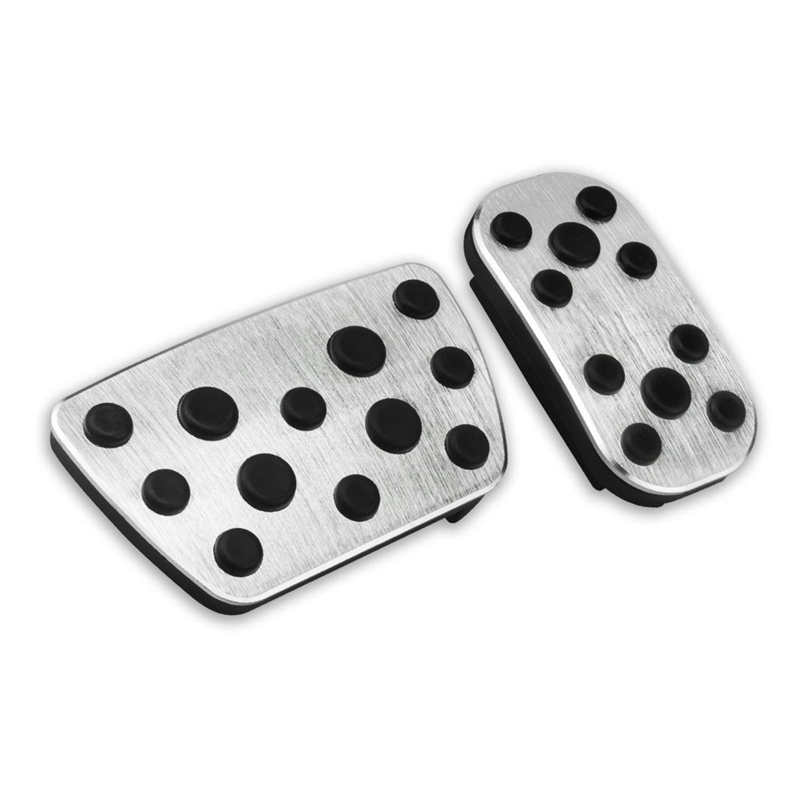 KVKAPLNNTR Aluminiumwagen Fuß Kraftstoff Pedale Gaspedal Bremspedal Pedal Cover Fit for Toyota Fit for Land Cruiser Fit for Prado Fit for FJ 150 2010-2019 2020 Zubehör Pedal(Silver) von KVKAPLNNTR