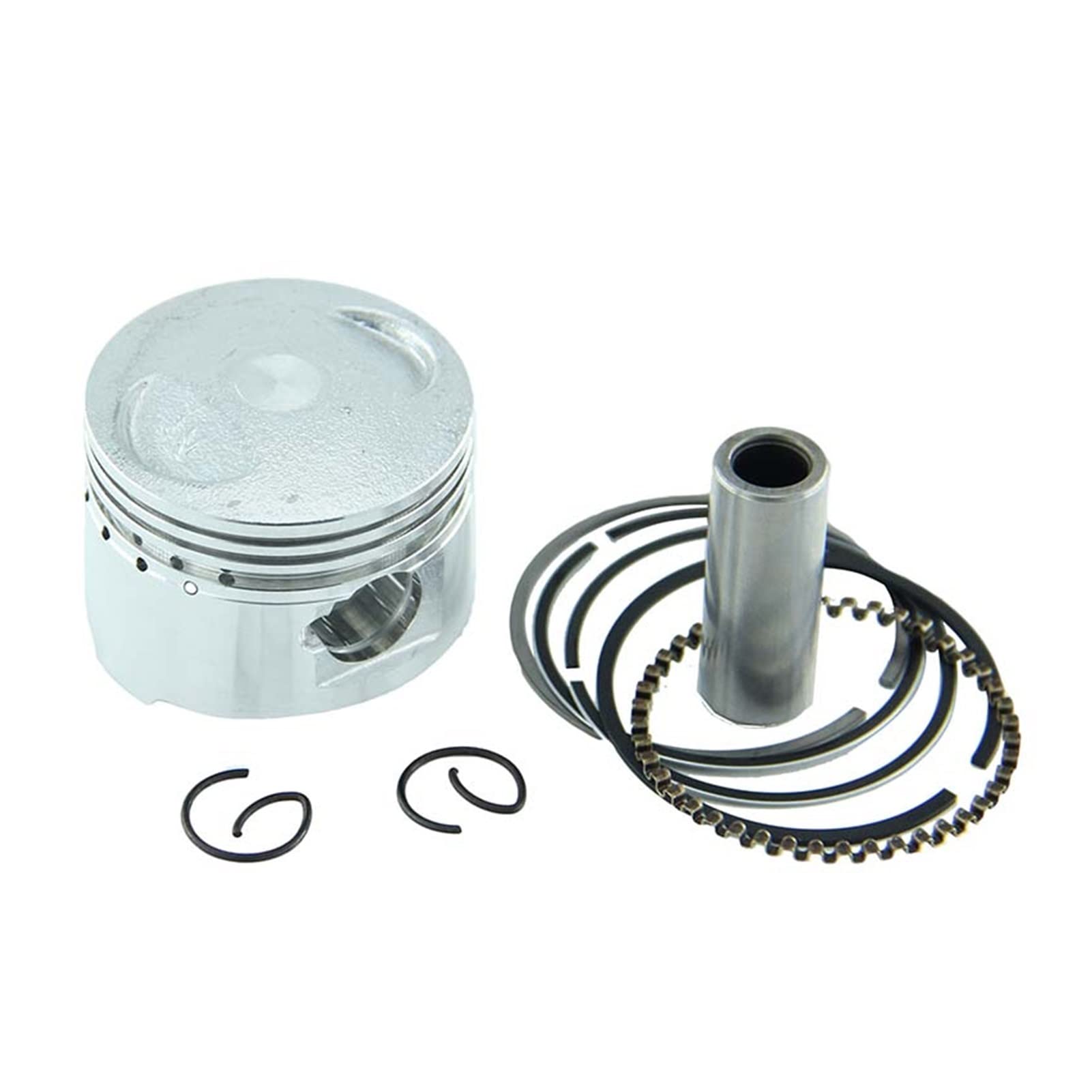 KVKAPLNNTR GY6 60cc-Kolben-Pin-Ring-Kit 44mm große Bohrungskolbenringe-Pin-Set for Moped-Roller HH-123 Kolben und Ringe von KVKAPLNNTR