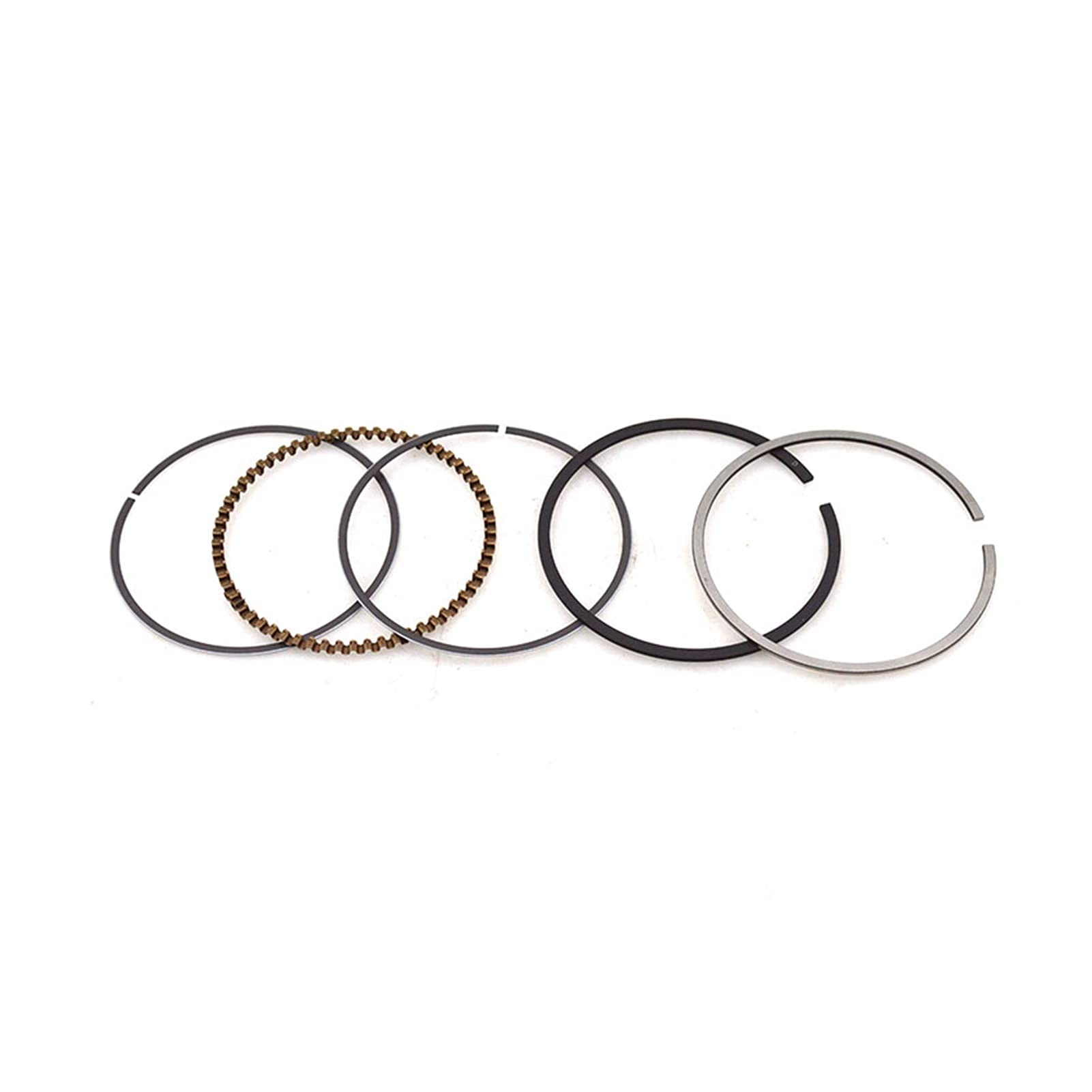 KVKAPLNNTR Motorrad 52 mm Kolben 14 mm Pin Ring Dichtung Set Kit Montage Fit for Haojue Fit for Suzuki AN125 HS125 HS125T 12 5cc-Engine-Ersatzteile Kolben und Ringe(Piston ring) von KVKAPLNNTR