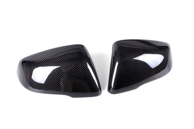 KVKAPLNNTR X1 F48 Carbon Spiegelabdeckung Passend for BMW X2 F39 F46 F45 F49 F52 G29 2er Touring Seitenspiegelgehäuse M Look 2014–2018 Rückspiegel(Replacement CF) von KVKAPLNNTR