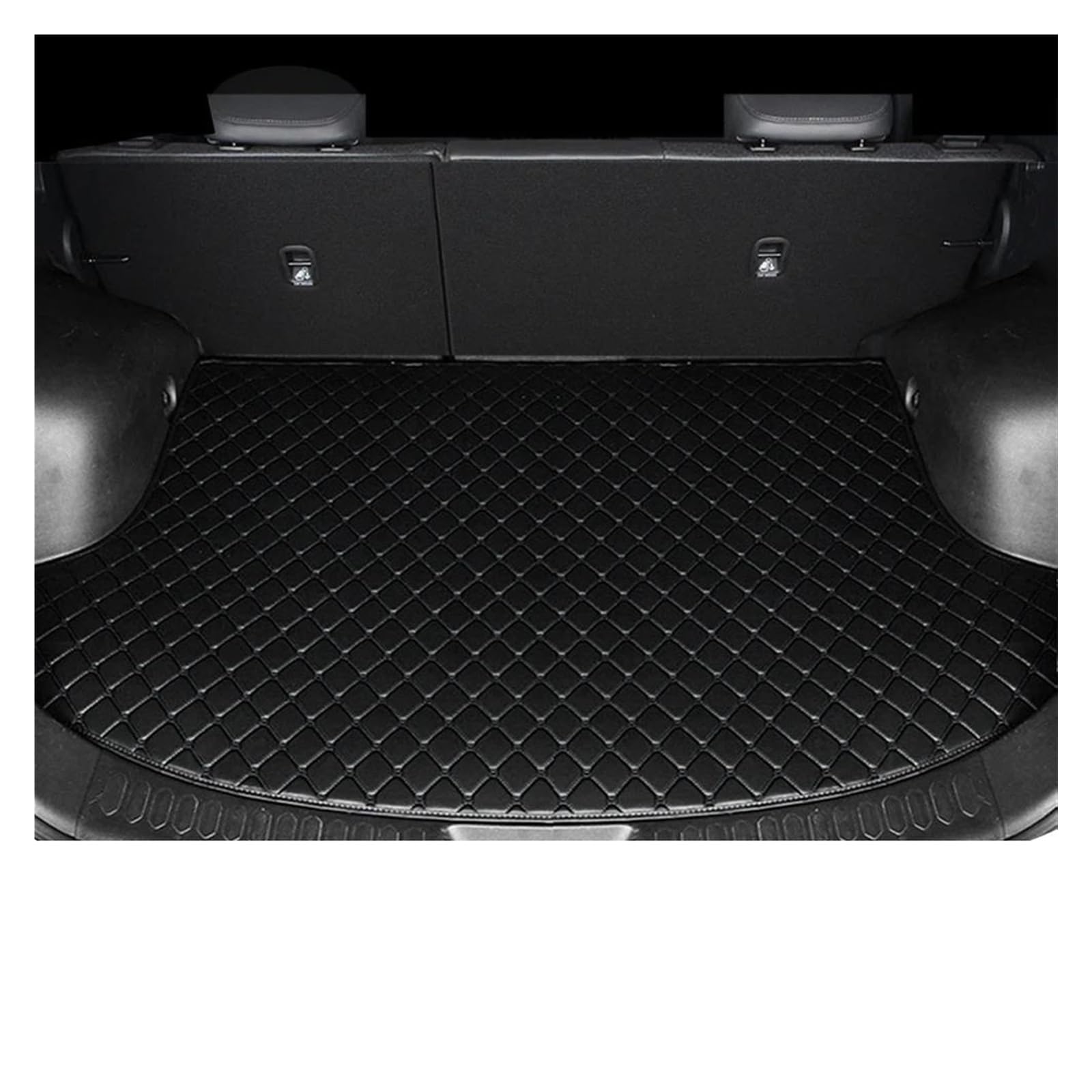 Kofferraum Innenmatte Für D&acia Für D&uster 2013 2014 2015 2016 2017 2018 2019 Auto Stamm Matten Auto Custom Cargo Liners Zubehör Kofferraum Wanne(All Black) von KVKQMLFEAW