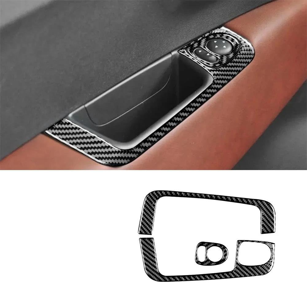 Mittelkonsole Interieur AC Trim Aufkleber Carbon Fiber Zubehör Für F&iat 500 Für A&Barth 595 2019 2016 2017 2012 2022 2023 2013 2021 2015 2018 2014 2020 Lenkrad Rahmen Dekorative(Style D) von KVKQMLFEAW