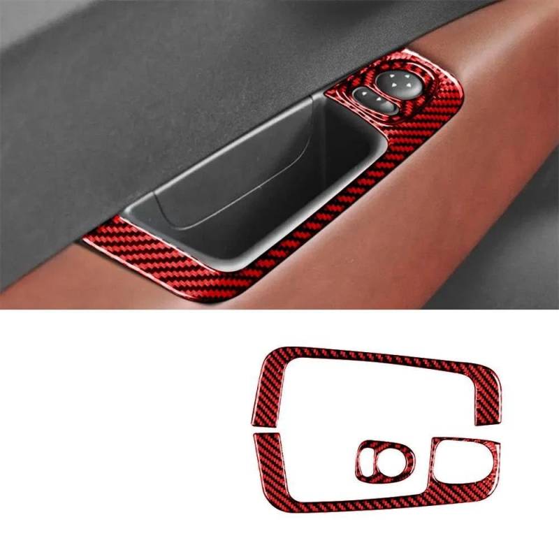 Mittelkonsole Interieur AC Trim Aufkleber Carbon Fiber Zubehör Für F&iat 500 Für A&Barth 595 2019 2016 2017 2012 2022 2023 2013 2021 2015 2018 2014 2020 Lenkrad Rahmen Dekorative(Style F) von KVKQMLFEAW