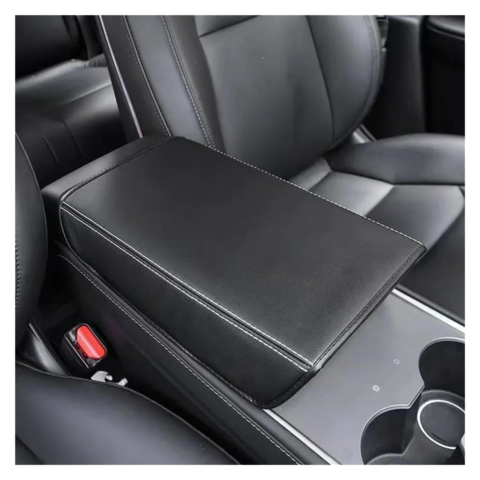 Mittelkonsole Interieur Auto Center Armlehne Schutz Abdeckung Lagerung Box Matte Armlehne Schutz Abdeckung Innen Trim Für T&esla Für Modell 3 Für Y Lenkrad Rahmen Dekorative(Black) von KVKQMLFEAW