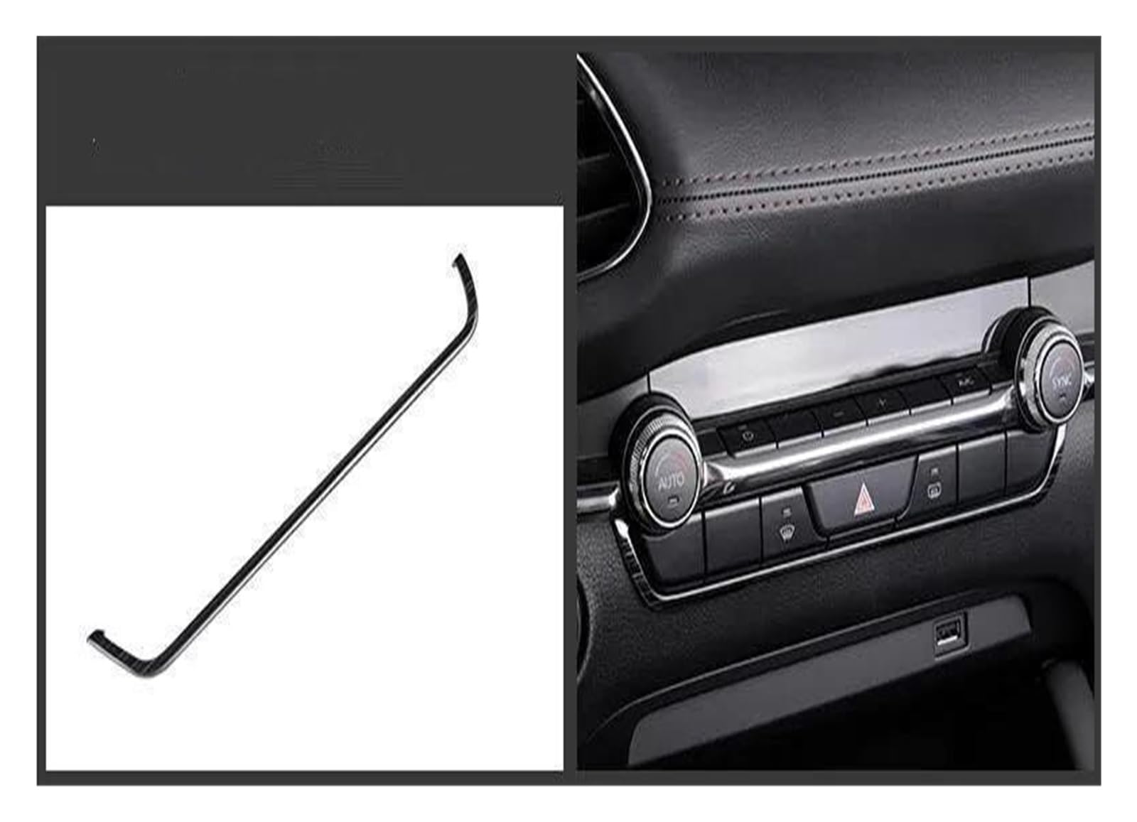 Mittelkonsole Interieur Auto Fenster Taste Trim Getriebe Panel Trim Innen Trim Aufkleber LHD Edelstahl Für M&azda Für at 3 2021 2022 2019 2020 Lenkrad Rahmen Dekorative(Go) von KVKQMLFEAW