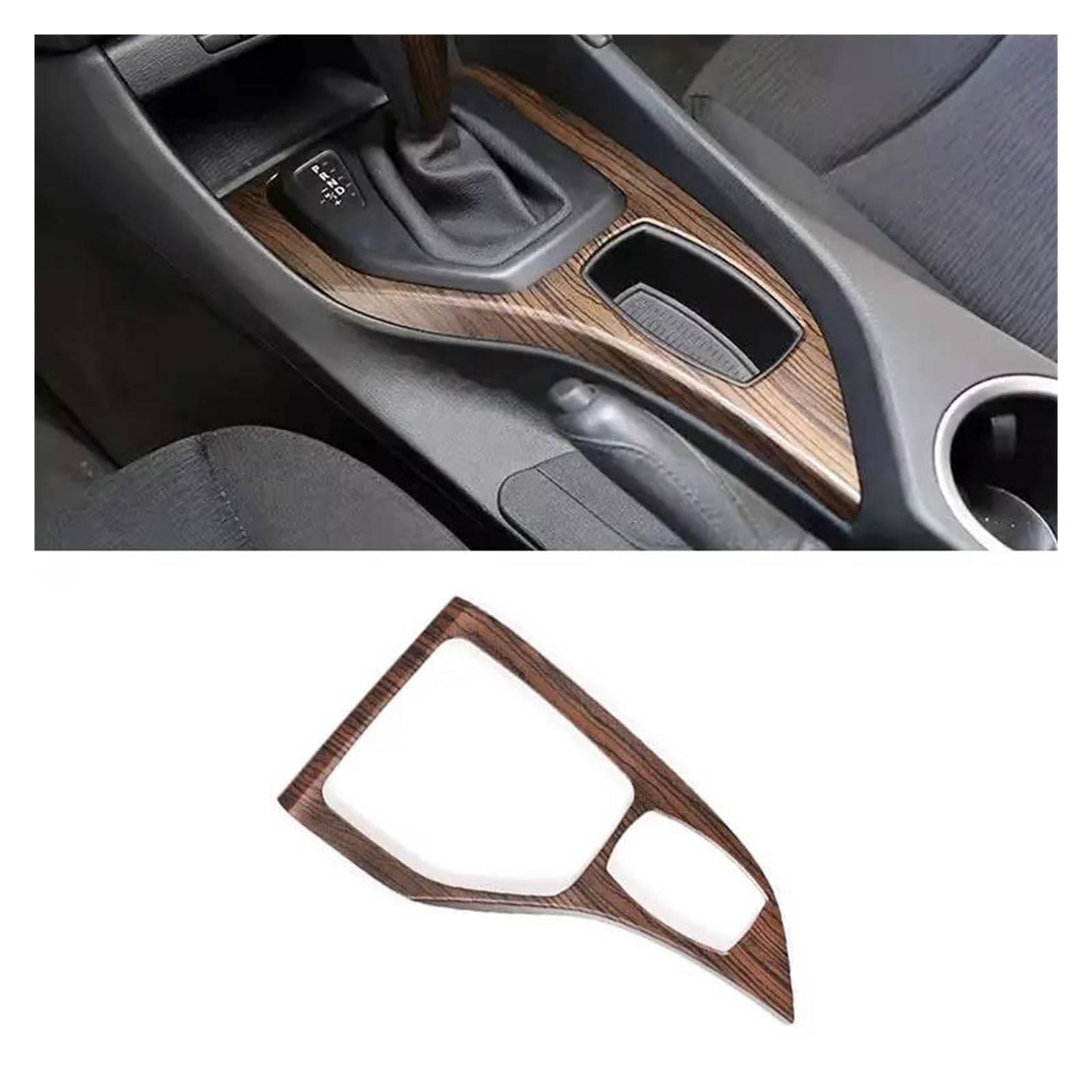 Mittelkonsole Interieur Auto Gangschaltung Panel Mittelkonsole LHD Innenabdeckung Rahmen Trim Aufkleber ABS Für X1 E84 2010 2014 2015 2013 2011 2012 Lenkrad Rahmen Dekorative(Pine Wood Style B) von KVKQMLFEAW