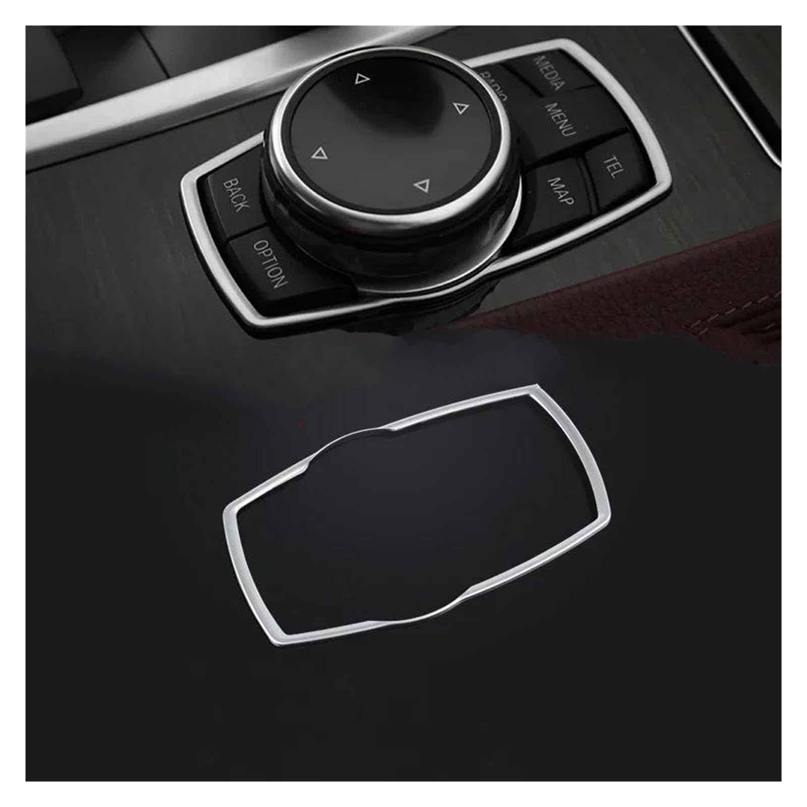 Mittelkonsole Interieur Für 1 2 3 4 5 6 7 Für Serie Für X1 Für X3 Für X4 Für X5 Für X6 3GT 5GT F30 F10 Auto Center Multimedia-Taste Abdeckung Trim ABS Chrom Überzug Lenkrad Rahmen Dekorative(7 Button von KVKQMLFEAW