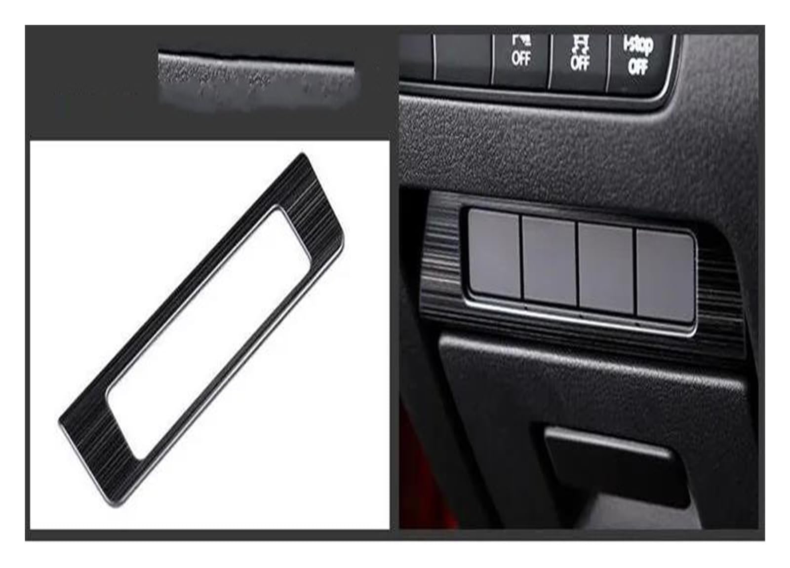 Mittelkonsole Interieur Für M&azda 3 Für ZU 2019 2020 2021 2022 Auto Fenster Taste Trim Getriebe Panel Trim Innen Trim Aufkleber LHD Edelstahl Lenkrad Rahmen Dekorative(Carbon Fiber 18pcs) von KVKQMLFEAW