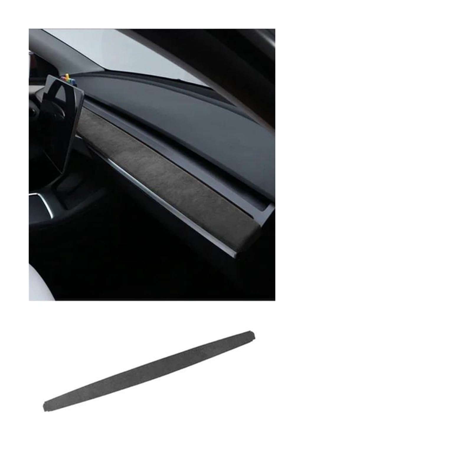 Mittelkonsole Interieur Für T&esla Für Modell 3 Für Y 2019 2020 2021 2022 2023 Auto Center Konsole Panel Trim Abdeckung Aufkleber Innen Tuning Lenkrad Rahmen Dekorative(Dashboard Panel) von KVKQMLFEAW