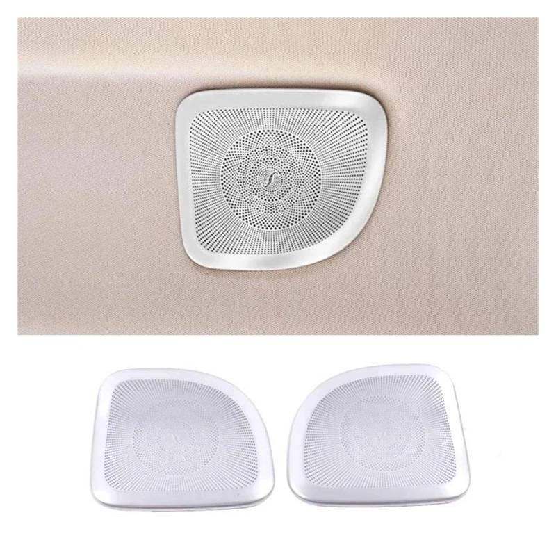 Mittelkonsole Interieur Für V Für Klasse W447 2015 2016 2017 2018 2019 2020 2021 Auto Lautsprecher Abdeckung Aufkleber Tür Lautsprecher Sound Pad Trim Rahmen Edelstahl Lenkrad Rahmen Dekorative(Rear r von KVKQMLFEAW