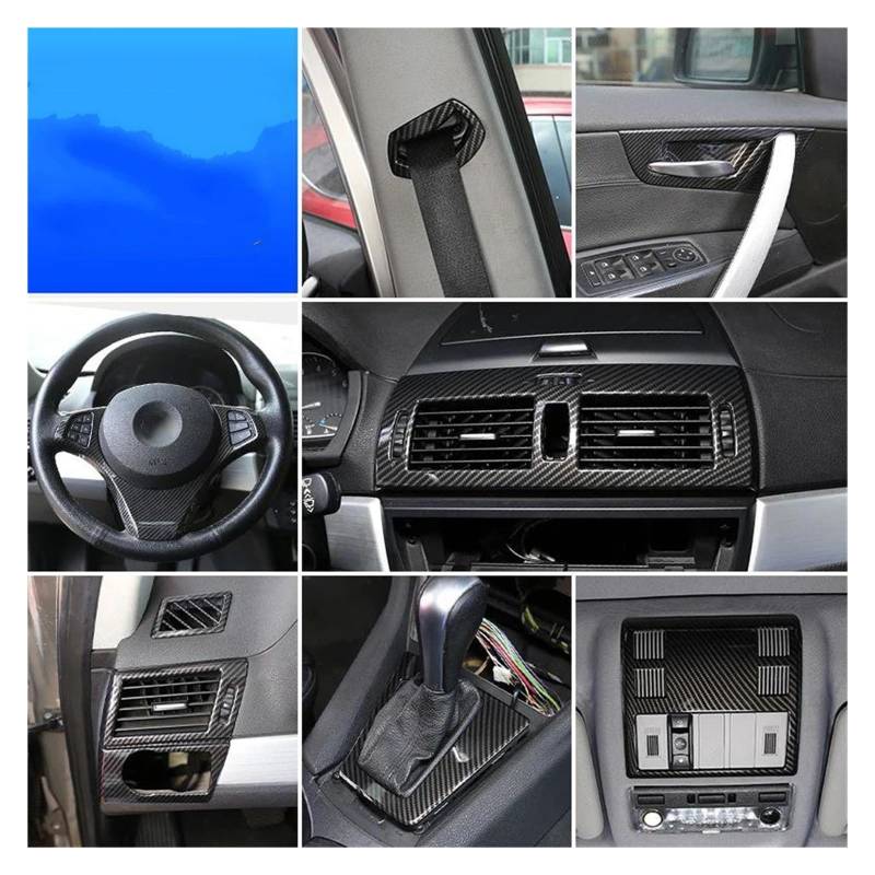 Mittelkonsole Interieur Für X3 E83 2006 2007 2008 2009 2010 Auto Glas Hebe Rahmen Innere Tür Schüssel Schutzhülle Innen Zubehör Lenkrad Rahmen Dekorative(1) von KVKQMLFEAW