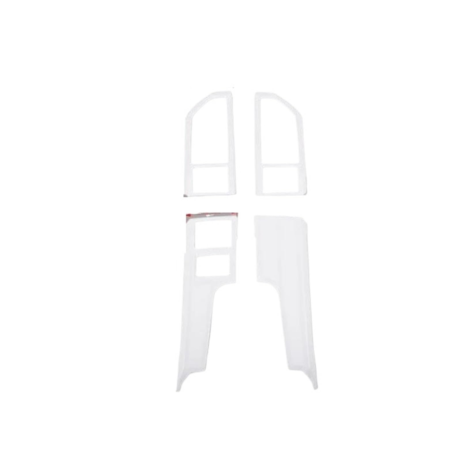 Mittelkonsole Trim 4 Stück Für F150 2015 2016 2017 2018 2019 2020 Auto-Armaturenbrett Zentralkonsole Dekoration Abdeckung Innenzubehör Mittelkonsole Frame(White) von KVKQMLFEAW