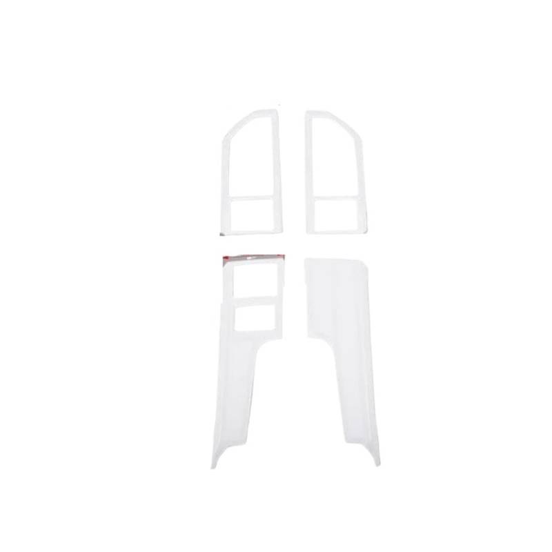 Mittelkonsole Trim 4 Stück Für F150 2015 2016 2017 2018 2019 2020 Auto-Armaturenbrett Zentralkonsole Dekoration Abdeckung Innenzubehör Mittelkonsole Frame(White) von KVKQMLFEAW