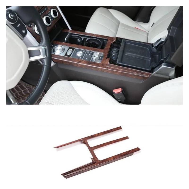 Mittelkonsole Trim Auto Center Konsole Schutz Panel Dekoration Aufkleber Carbon Faser Für Land Für Rover Für Discovery 5 LR5 2017 2019 2020 2018 Mittelkonsole Frame(ABS Rose Wood Grain) von KVKQMLFEAW