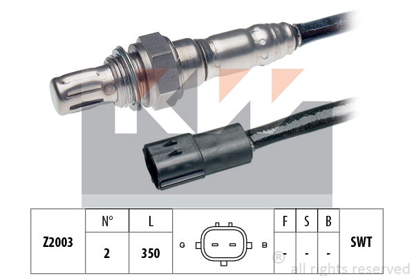 Lambdasonde vor Katalysator KW 497 091 von KW