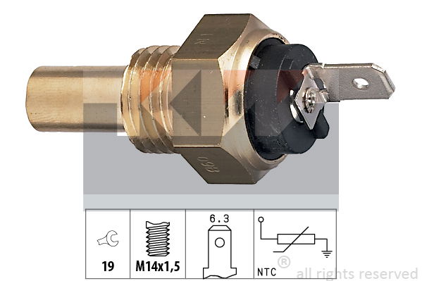 Sensor, Kühlmitteltemperatur KW 530 015 von KW