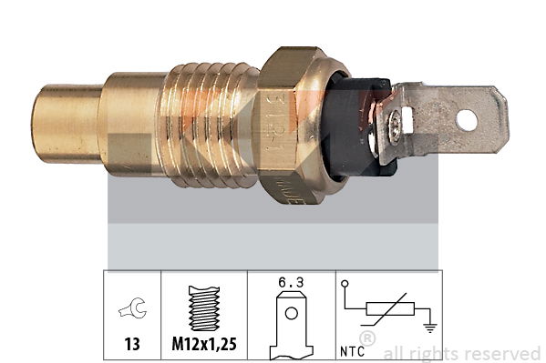 Sensor, Kühlmitteltemperatur KW 530 121 von KW