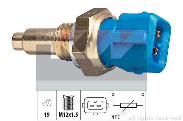 Sensor, Kühlmitteltemperatur KW 530 143 von KW