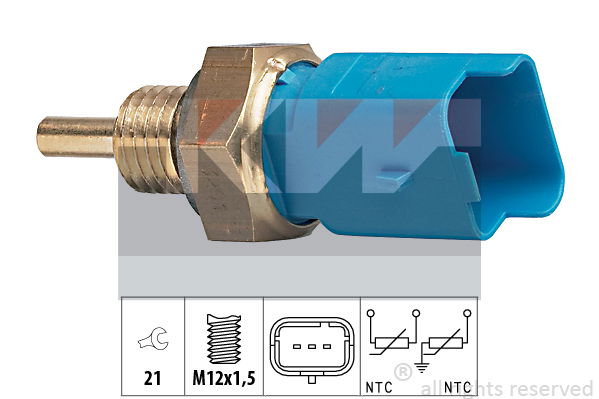 Sensor, Kühlmitteltemperatur KW 530 291 von KW