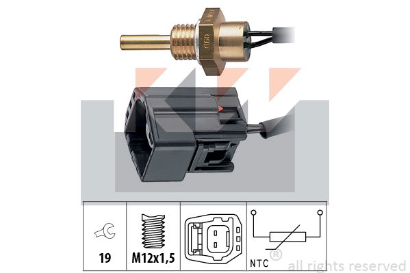 Sensor, Kühlmitteltemperatur KW 530 304 von KW