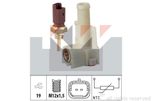 Sensor, Kühlmitteltemperatur KW 530 326K von KW