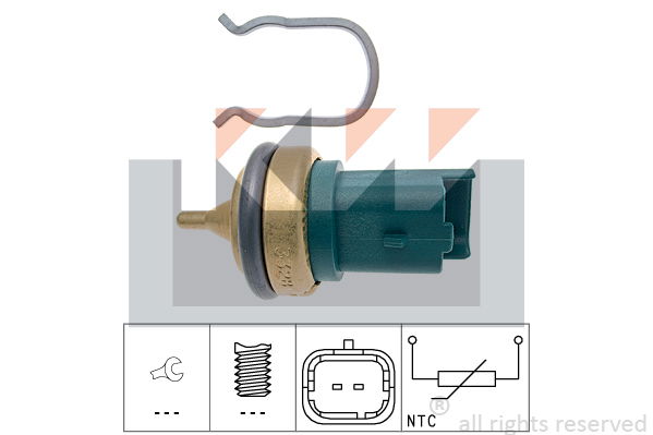 Sensor, Kühlmitteltemperatur KW 530 328 von KW