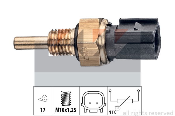 Sensor, Kühlmitteltemperatur KW 530 347 von KW