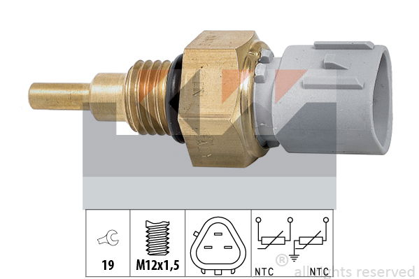 Sensor, Kühlmitteltemperatur KW 530 368 von KW