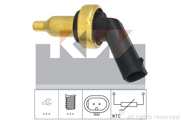 Sensor, Kühlmitteltemperatur KW 530 390 von KW