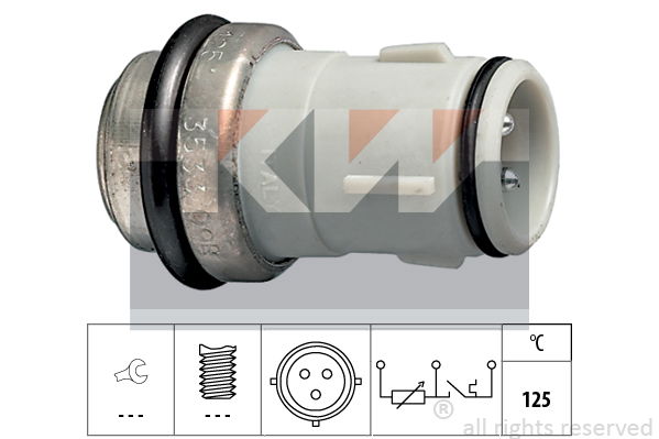 Sensor, Kühlmitteltemperatur KW 530 533 von KW