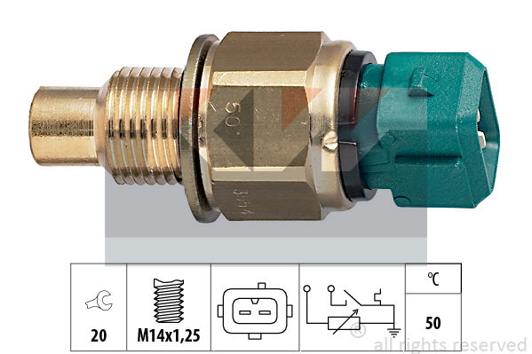 Sensor, Kühlmitteltemperatur KW 530 554 von KW