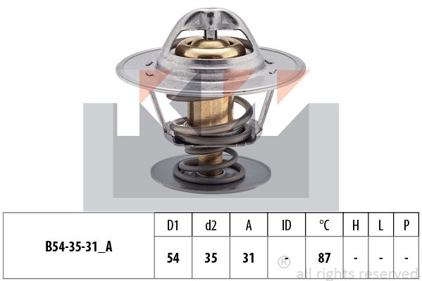 Thermostat, Kühlmittel KW 580 223S von KW