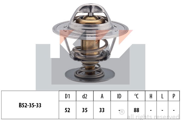 Thermostat, Kühlmittel KW 580 394S von KW