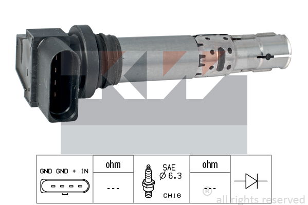 Zündspule KW 470 474 von KW