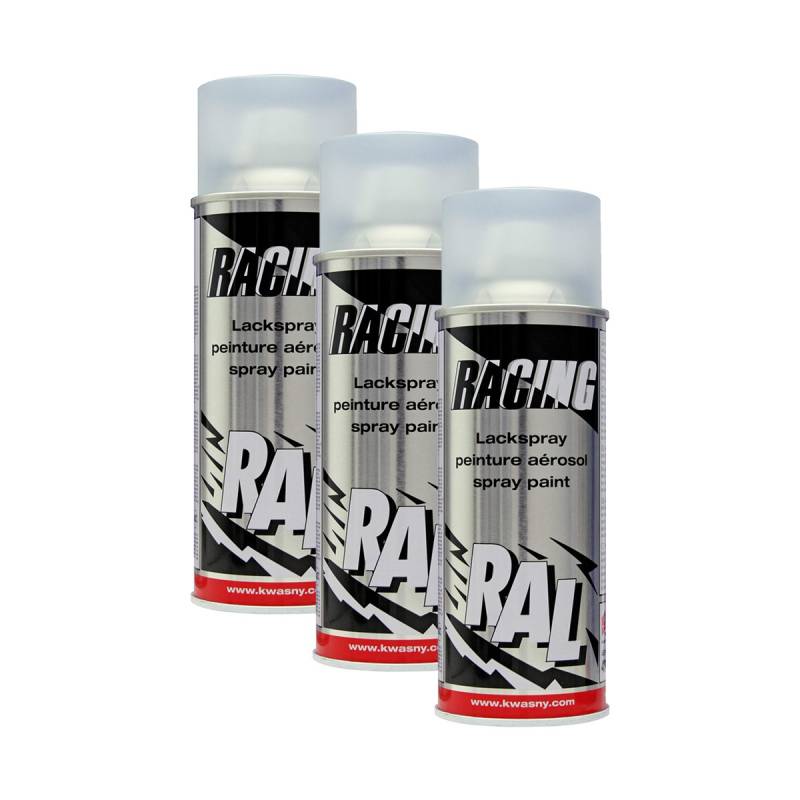 3X KWASNY 288 123 Auto-K Racing Lackspray Klarlack matt 400ml von KWASNY_bundle